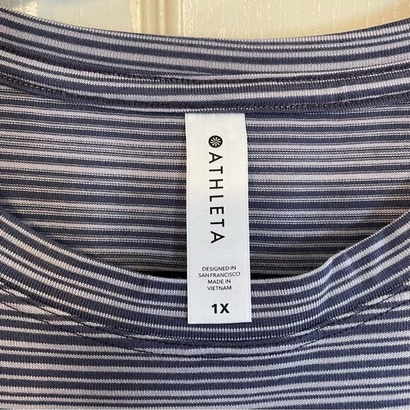 Athleta Cloudlight Striped Muscle Tank‎ NWT Size 1X - Picture 3 of 7